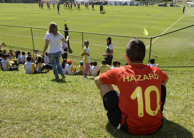 Lucca Piva (17), Braziliaanse fan uit Mogi das Cruzes van Eden Hazard.