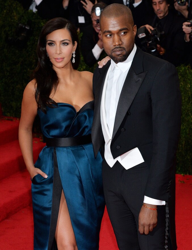 Kim Kardashian en Kanye West.