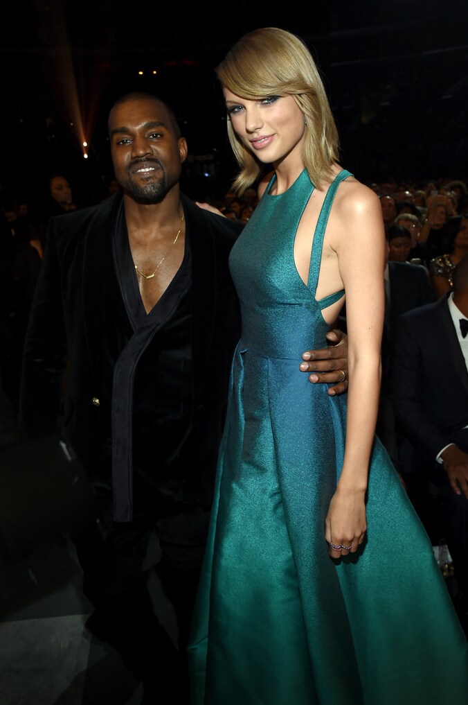 Taylor en Kanye verzoenden zich op de Grammy's.