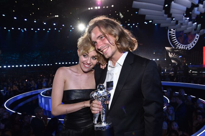 Miley Cyrus op de Video Music Awards.