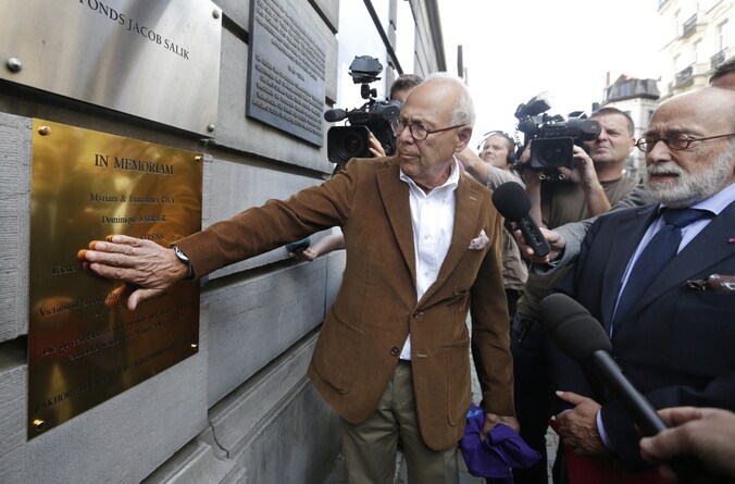 Philippe Blondin aan het Joods Museum in Brussel.