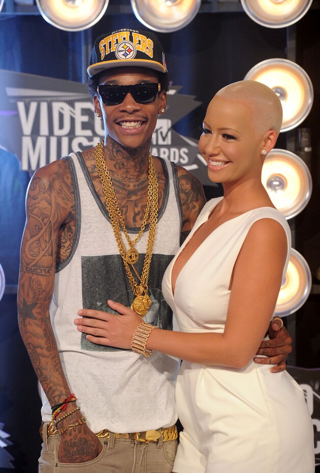 Wiz Khalifa en Amber Rose in gelukkigere tijden.