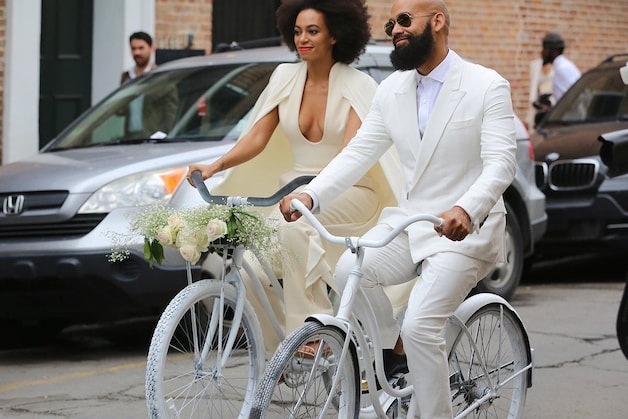 Solange Knowles en haar kersverse echtgenoot Alan Ferguson.