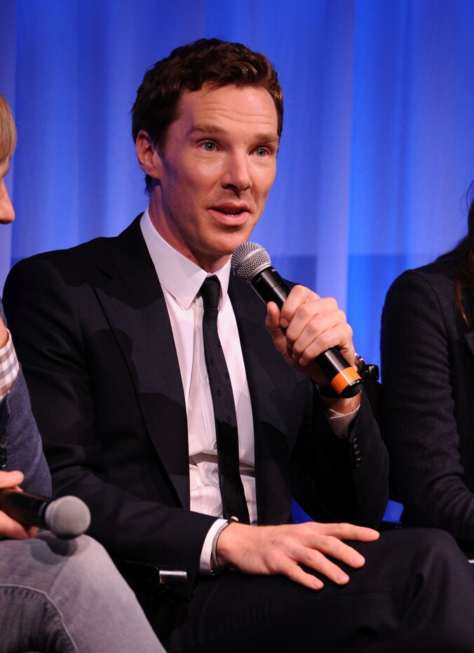 Benedict Cumberbatch in New York deze week.
