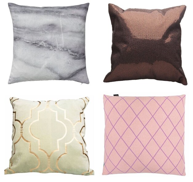 v.l.n.r: Bloomingville, €57 - LD by Little Diva, €19,95 - LD by Little Diva Kussen, €17,95 - Lifestyle Pompano, €39,95