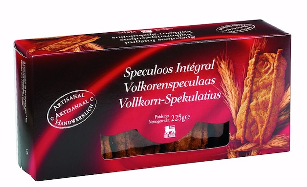 In het Nederlands heten deze koekjes van Delhaize speculaas, in het Frans wordt dat ook speculoos.