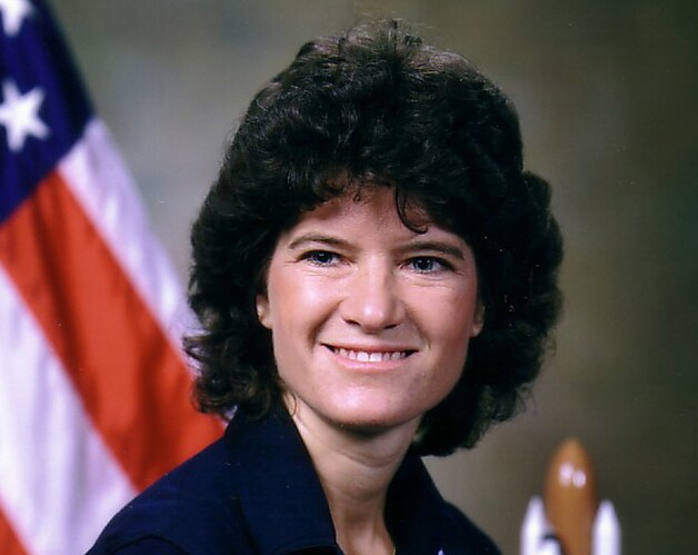 Sally Ride, de eerste Amerikaanse vrouw in de ruimte.