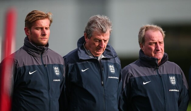 Een ingetogen Roy Hodgson (m)