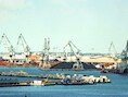 Zicht op de haven van Thessaloniki.