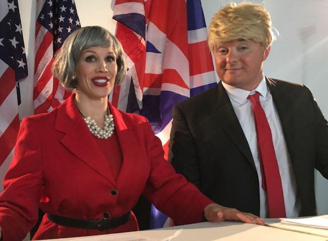 Theresa May en Donald Trump spelen mee.
