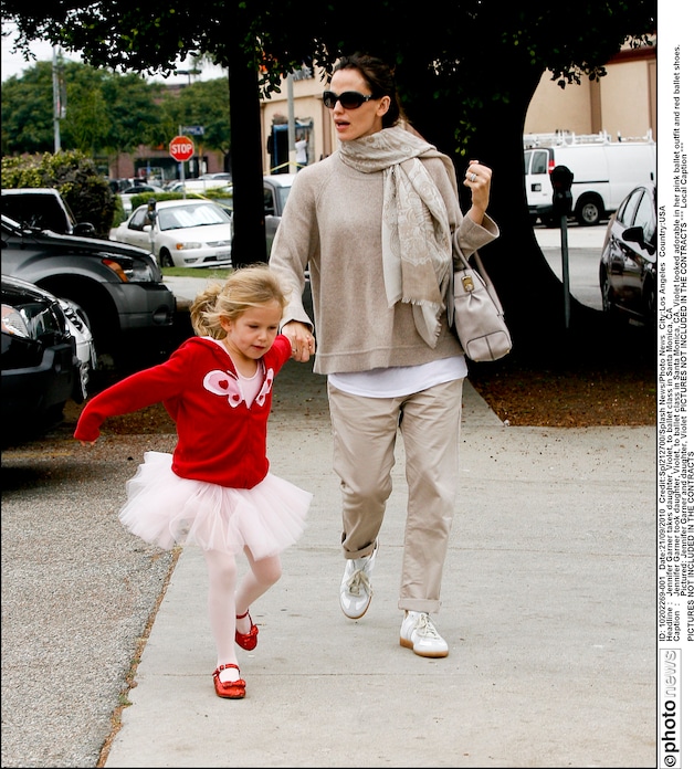 Jennifer Garner met dochter Violet.