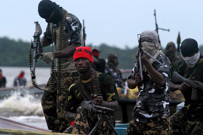 Piraten in Nigeria.