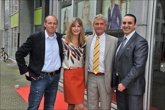 Willemijn Van Dommelen en de familie Pfaff, voor wie ze destijds onder andere het management deed.