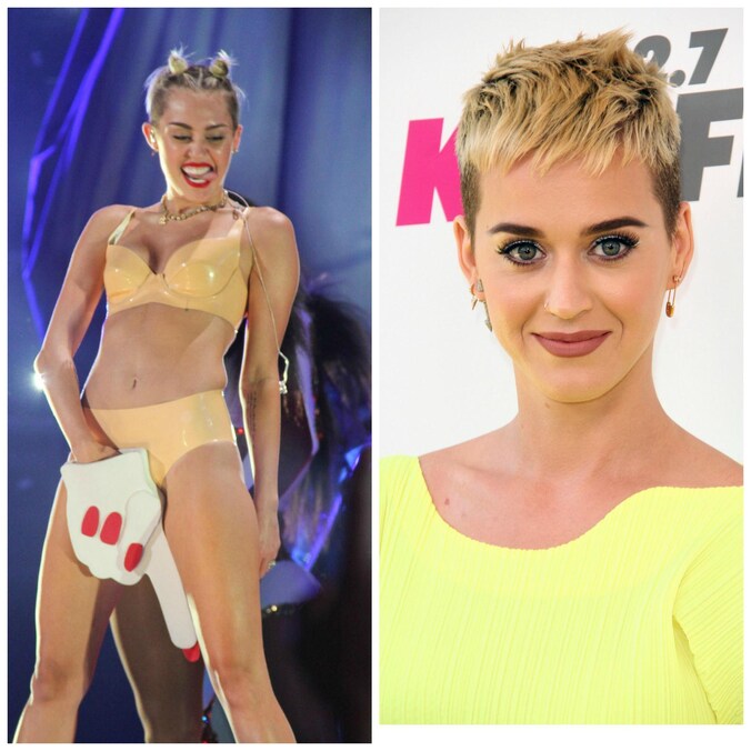Miley Cyrus zou het meisje zijn waarover de hit 'I Kissed A Girl' gaat. De gelijkenis tussen de twee is alvast treffend.