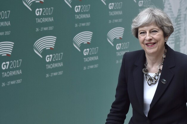 De Britse premier Theresa May.
