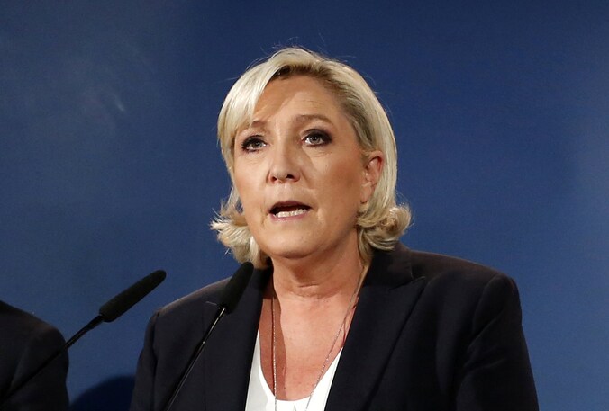 De Franse politica Marine Le Pen.