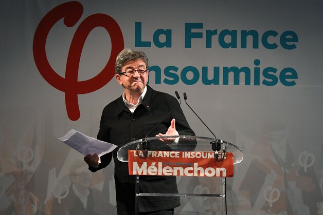 Jean-Luc Mélenchon, de vroegere presidentskandidaat en bezieler van de radicaal-linkse partij France insoumise.