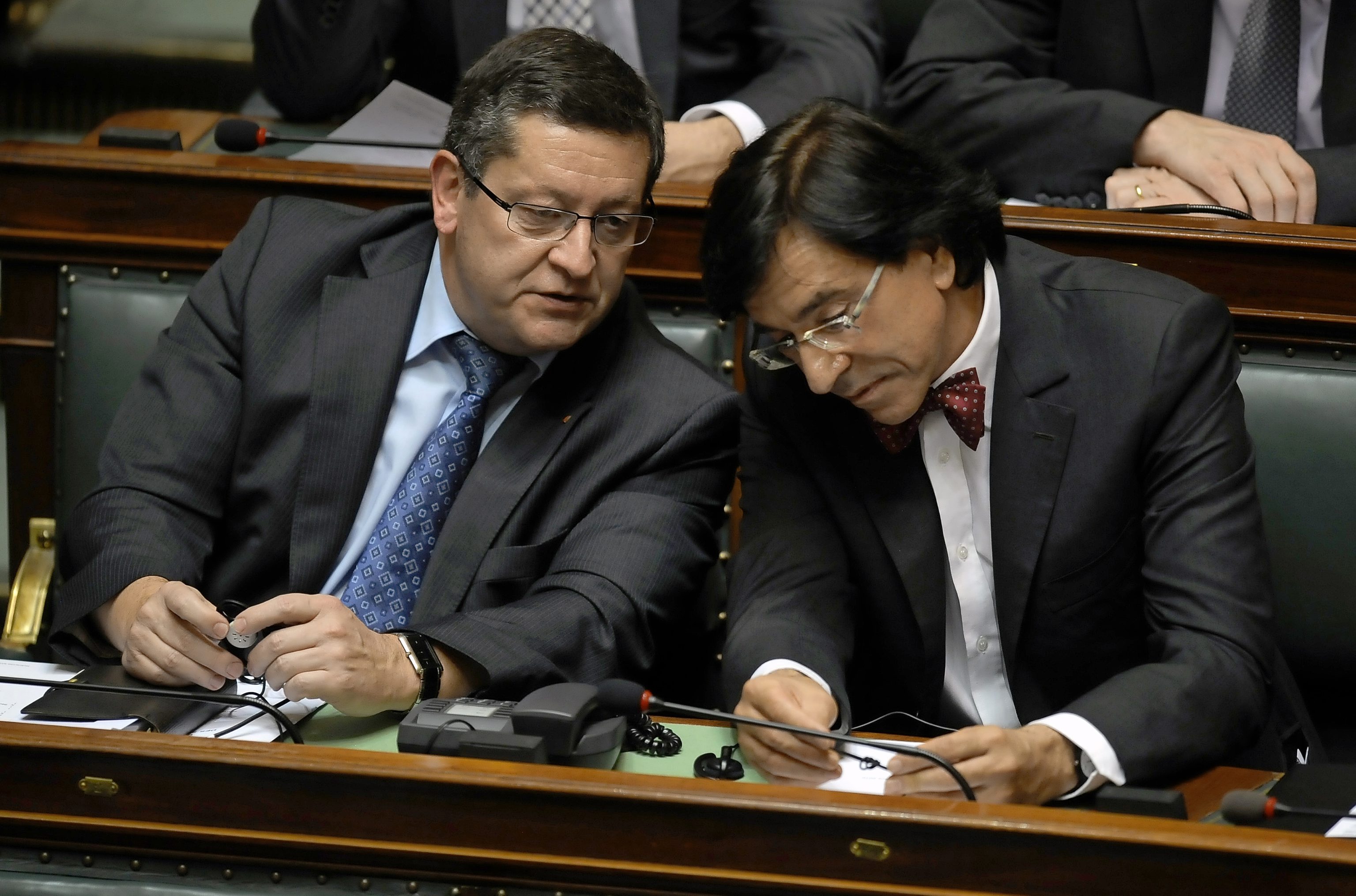 Thierry Giet en Elio Di Rupo in 2010.