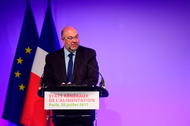 De Franse minister van Landbouw Stéphane Travert.