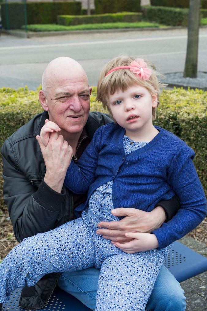 Papa Jean-Pierre en dochtertje Sofie.