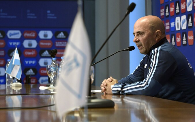 Jorge Sampaoli, bondscoach van Argentinië.