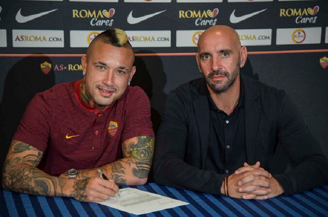 Nainggolan en Monchi.