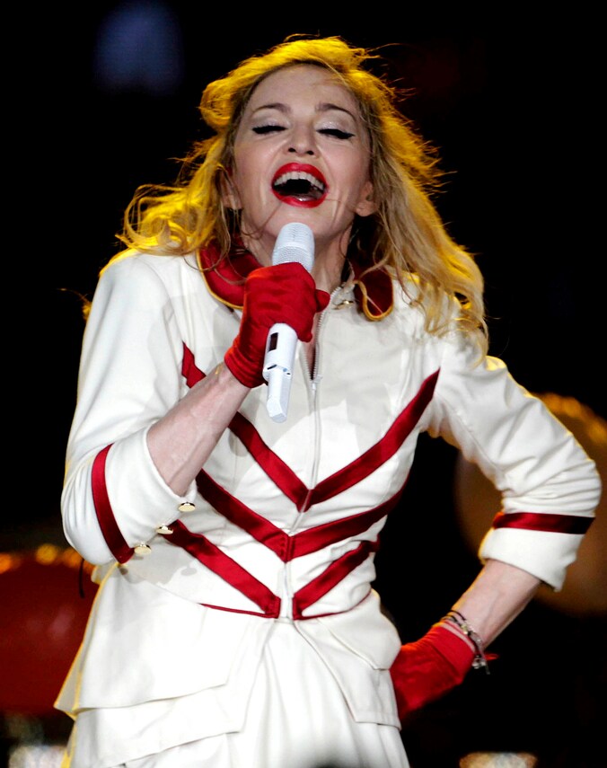 Madonna in concert.