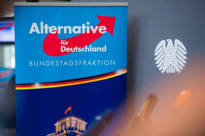 Het logo van de islamofobe partij Alternative für Deutschland 
