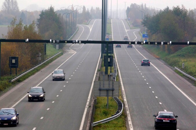 Een voorbeeld van het camerasysteem op de E429 in Ath.