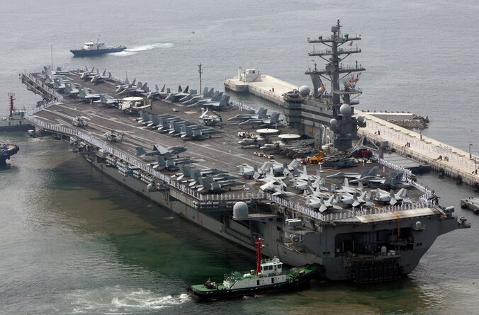 De USS Ronald Reagan.