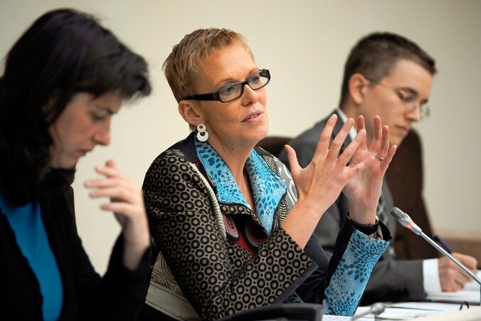 Commissievoorzitster Karine Lalieux (PS)