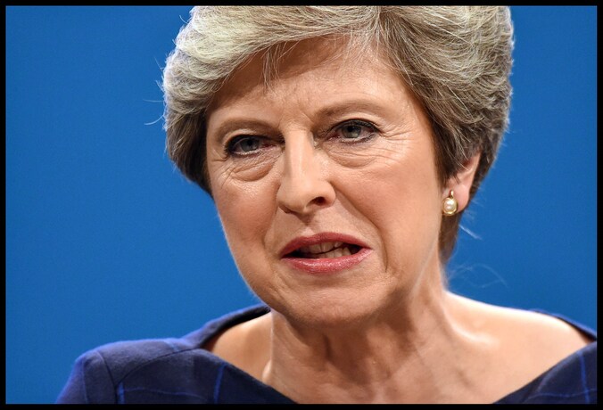 De Britse premier Theresa May
