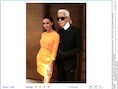 Victoria Beckham en Karl Lagerfeld.