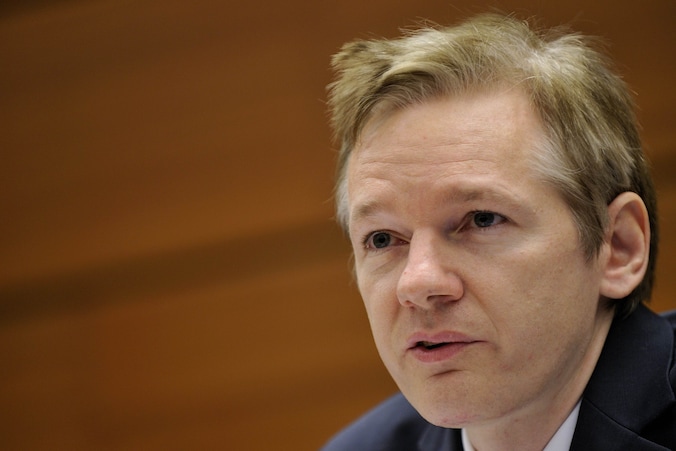 De oprichter van Wikileaks Julian Assange
