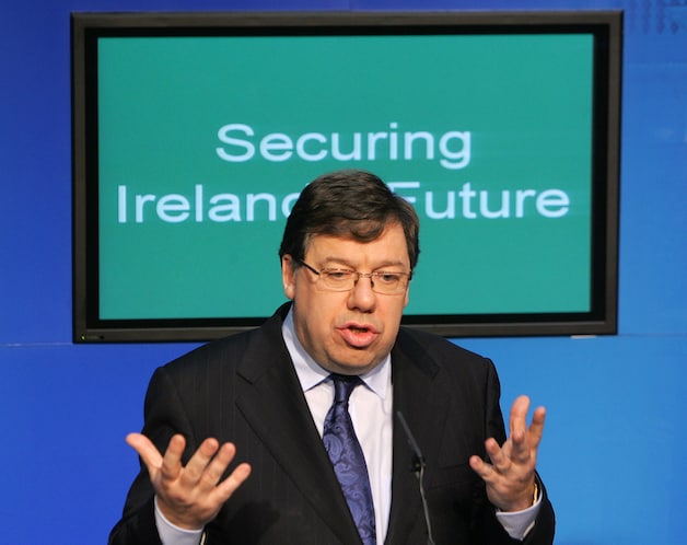 De Ierse premier Brian Cowen.