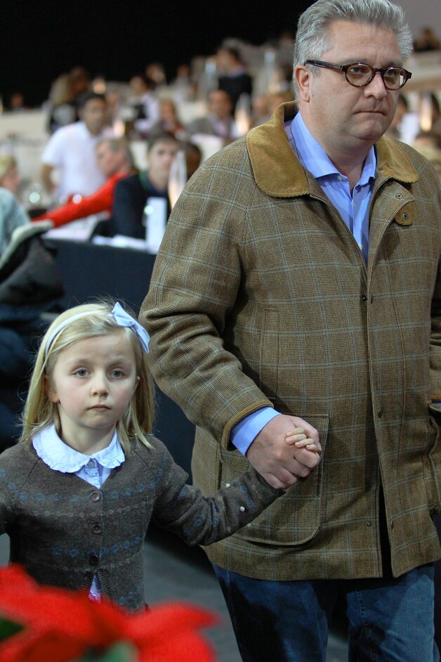 Laurent met dochter prinses Louise.