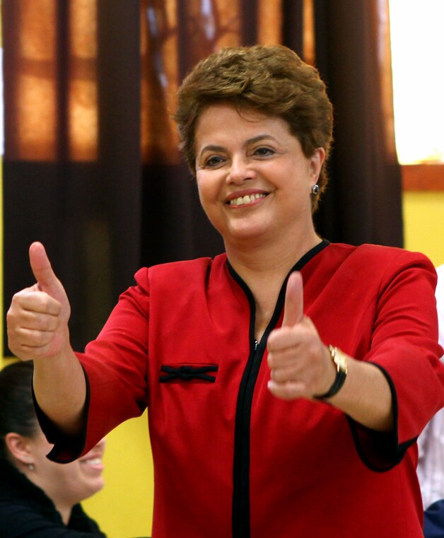 De Braziliaanse president Dilma Rousseff.