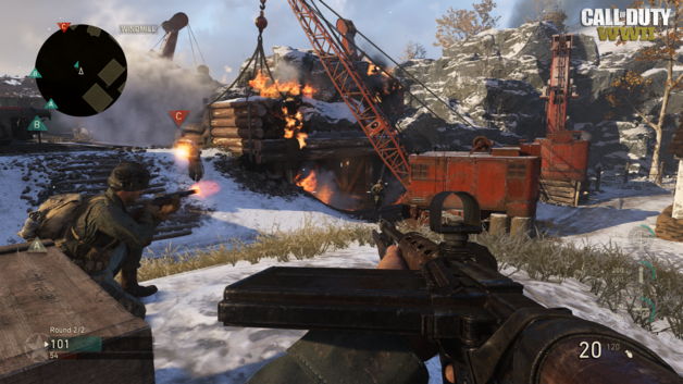 In 'Call of Duty: WWII' krijg je weer de gebruikelijke destructieve chaos voorgeschoteld, maar deze keer terug in een klassieke WOII-setting.