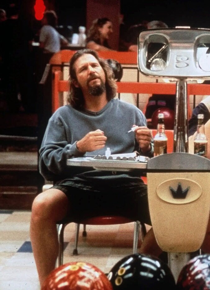 Jeff Bridges als 'The Dude' in 'The Big Lebowski'.