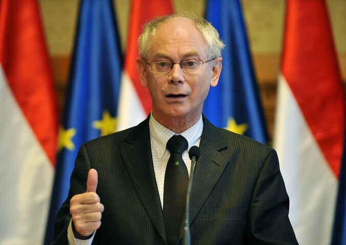 Europees president Herman Van Rompuy.
