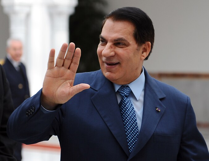 De afgezette Tunesische president Ben Ali