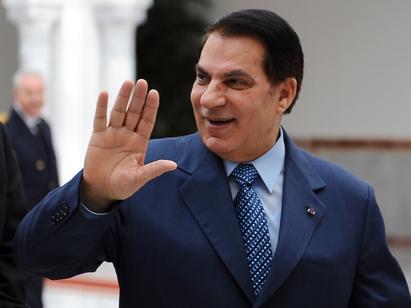 De afgezette Tunesische president Ben Ali