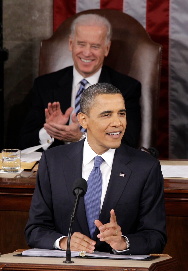 Joe Biden en Barack Obama.