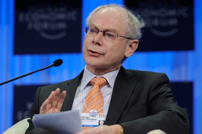 Voorzitter van de Europese Raad Herman Van Rompuy.