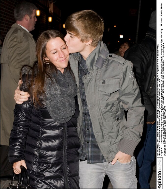 Justin Bieber en mama Pattie Malette