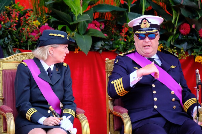 Prinses Astrid en prins Laurent. 
