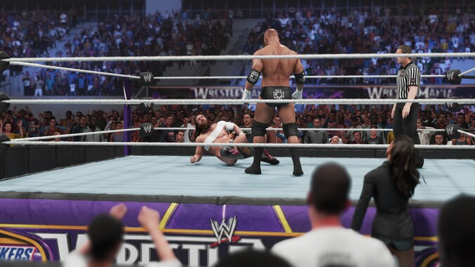 Screenshot uit 'WWE 2K19'.