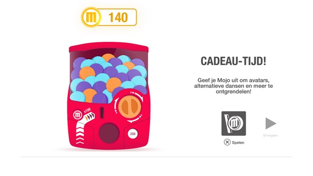 Je krijgt na elk dansje Mojo's, waarmee je nieuwe songs kan vrijspelen of avatars kan kopen.