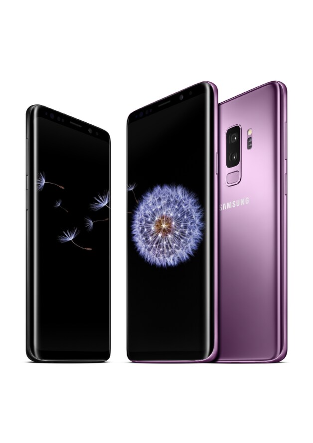 De Galaxy S9-reeks (de plus-versie staat aan de rechterkant).