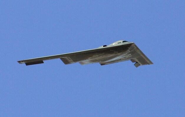 Een Amerikaanse B2-stealthbommenwerper.